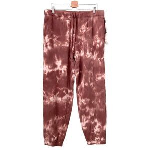 NWT Pacsun Colour Range Tie Dye Sweatpants in Chocolate Color Size Large